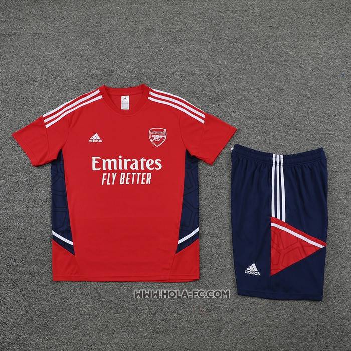 Chandal del Arsenal 2022-2023 Manga Corta Rojo - Pantalon Corto